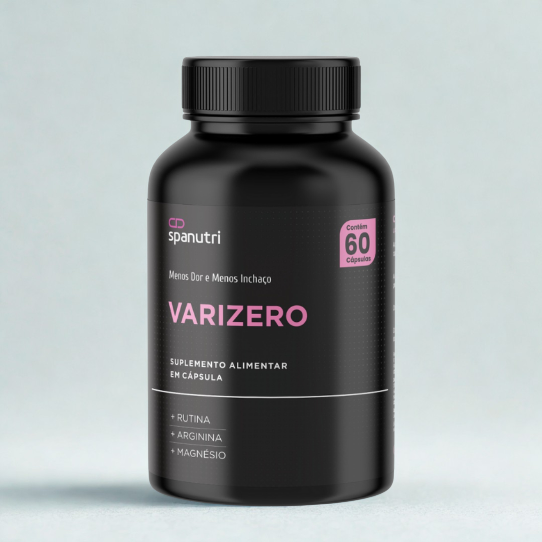 Varizero | Rico em Arginina, Magnésio, Vitamina C, Rutina e Ácido Fólico (60 Cápsulas)
