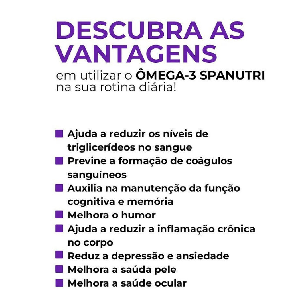 Ômega 3 1000mg | 60 Cápsulas Concentradas Fonte de EPA + DHA