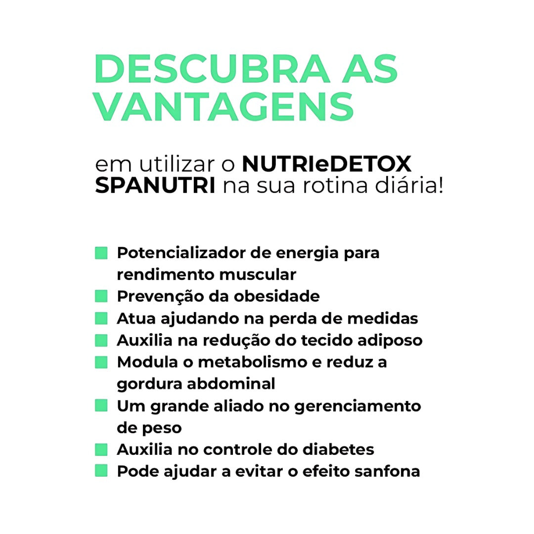 Nutri e Detox – 120 Cápsulas | Fórmula com Complexo B e Magnésio | Desintoxicação e Energia