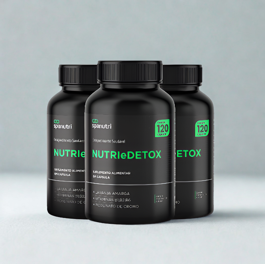 Nutri e Detox – 120 Cápsulas | Fórmula com Complexo B e Magnésio | Desintoxicação e Energia - Kit 3 Unidades