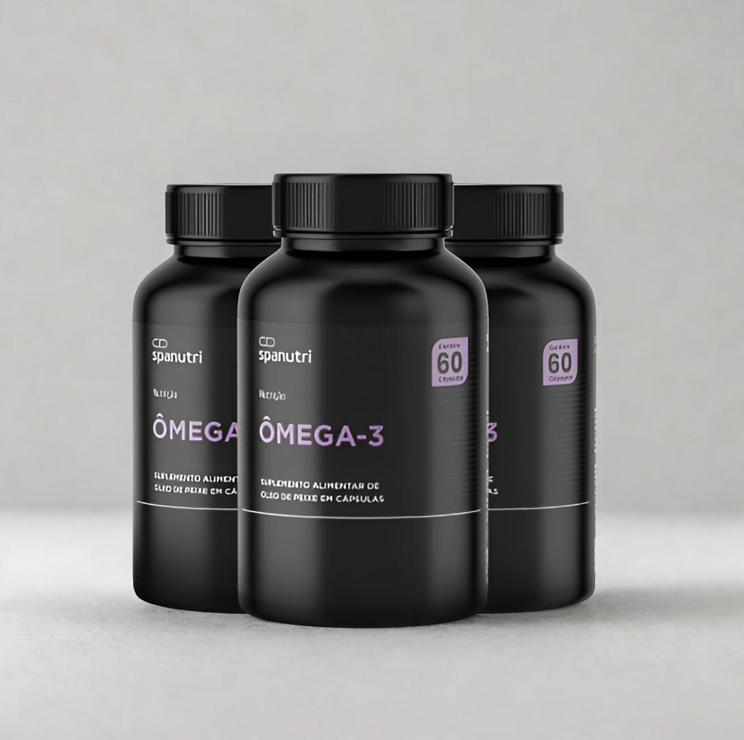 Ômega 3 1000mg | Cápsulas Concentradas Fonte de EPA + DHA - Kit 3 Unidades